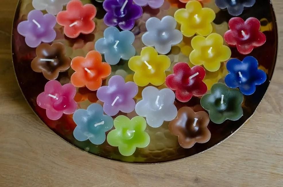 Drijfkaarsjes hartjes of bloemetjes - Afbeelding 2